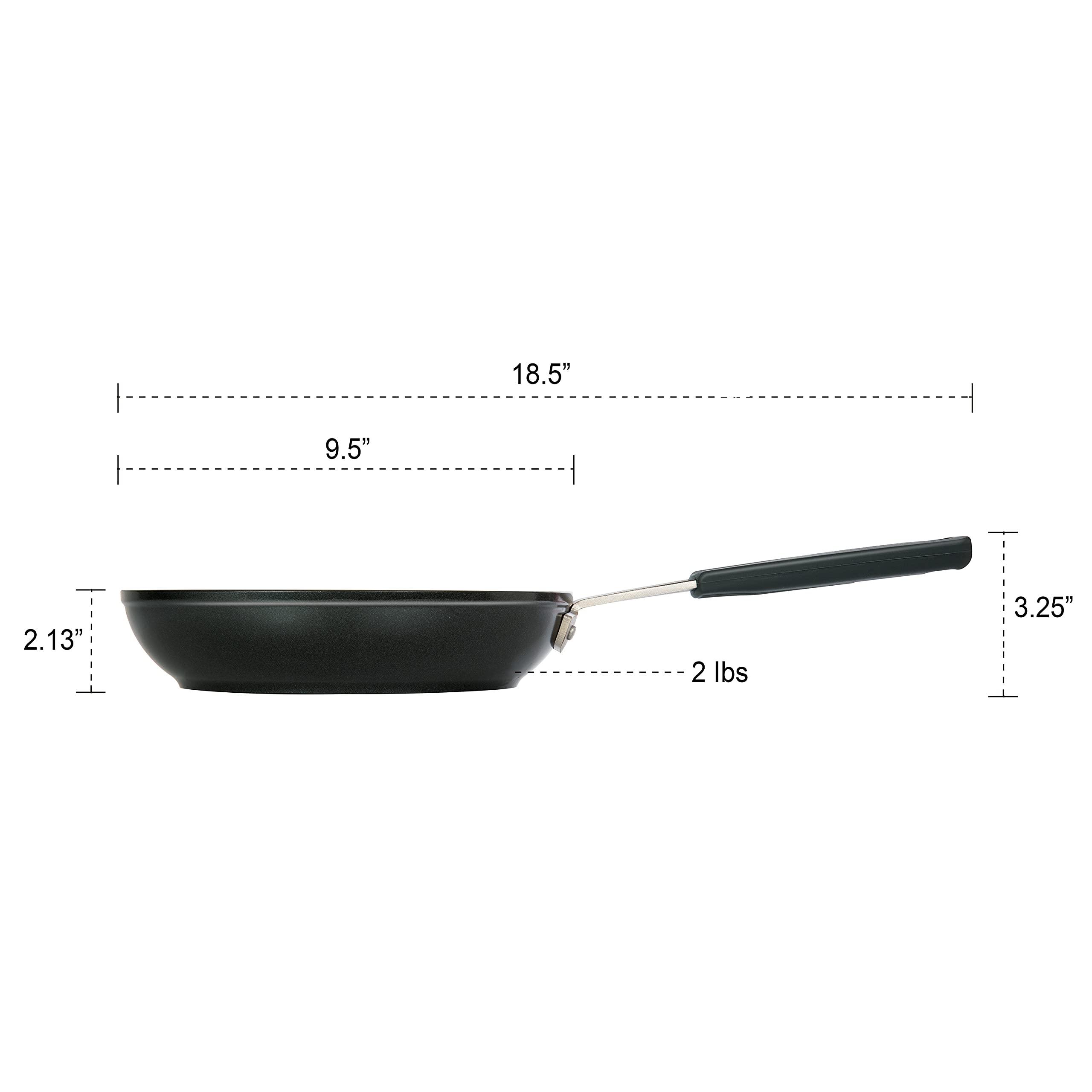 MASTERPAN Masterpan Non Stick Frying Pan 24cm | Induction Frying Pan | Non Toxic Cookware | Camping Frying Pan | Healthy Ceramic Frying Pan | Perfect as Egg Pan or Omelette Pan | Deep Frying Pan for All Hobs