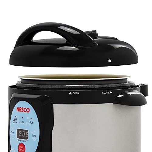 Nesco NESCO NPC-9 Smart Electric Pressure Cooker and Canner, 9.5 Quart, Stainless Steel