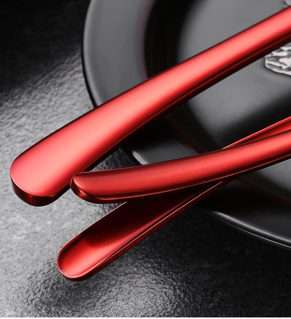 TWEE Black Silverware Flatware Set for 16, 48 Pieces Food-Grade Stainless Steel Flatware Cutlery Set,Kitchen Utensils Tableware Include Spoons Forks Knifes for Home Kitchen Restaurant Wedding Christmas