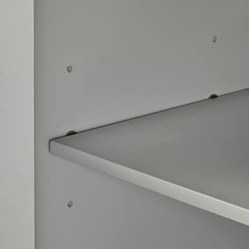 Crosley Furniture Crosley Furniture Tara 3-Piece Entertainment Center with TV Stand, Bookshelves, and Storage Shelves, Distressed Gray