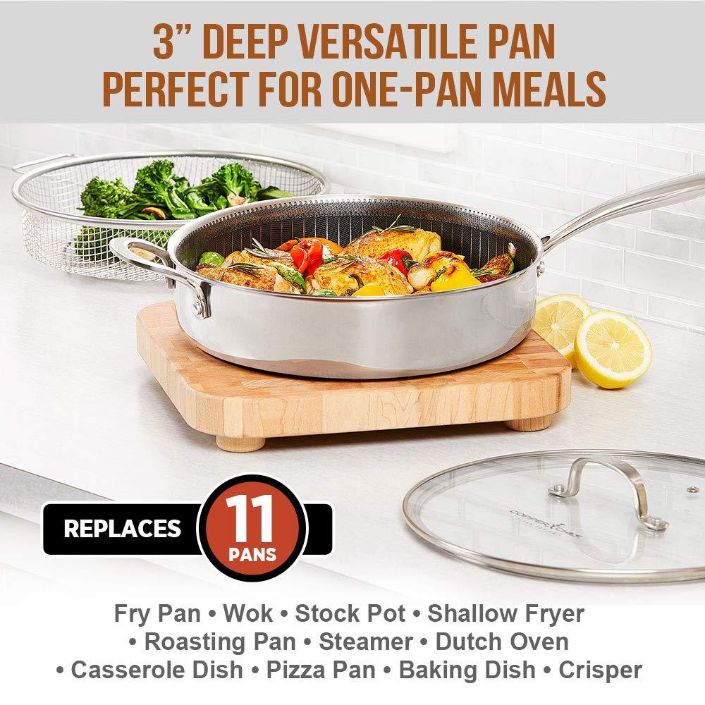 Copper Chef Copper Chef Titan Fry, 9.5 inch with 8 inch Pan, stainless-steel