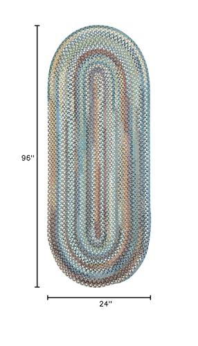 Capel Capel American Heritage Legacy Blue 2'0"X8'0" Oval Braided Rug
