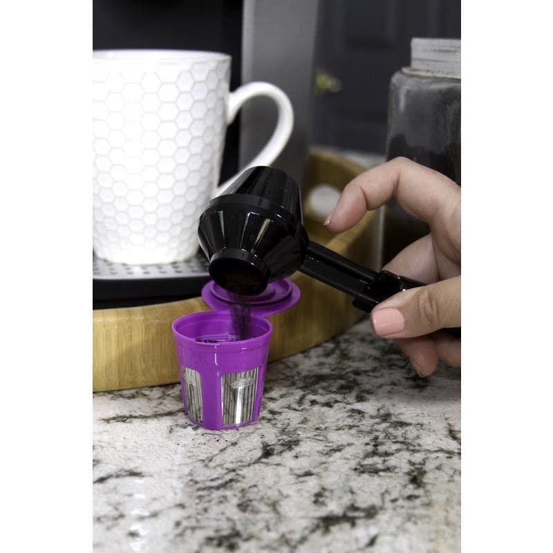 PERFECT POD Perfect Pod EZ-Scoop Coffee Scooper & Funnel for Reusable K Cup Refillable Coffee Pods, 2 Tablespoon Capacity