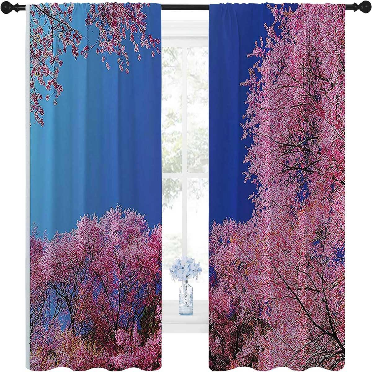 WHYATT WHYATT House Decor Blackout-Curtains Rod Pocket Curton Macrame Curtains for Doorways 55inch Width by 45inch Length