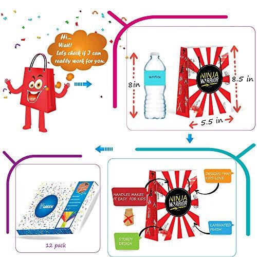 LARZN - Celebrate With an Impression LARZN - Celebrate With an Impression Premium Ninja Party Bags, Party Favor Bags, New, Treat Bags, Gift Bags, Goody Bags, Party Favors, Party Supplies, Decorations, 12 Pack