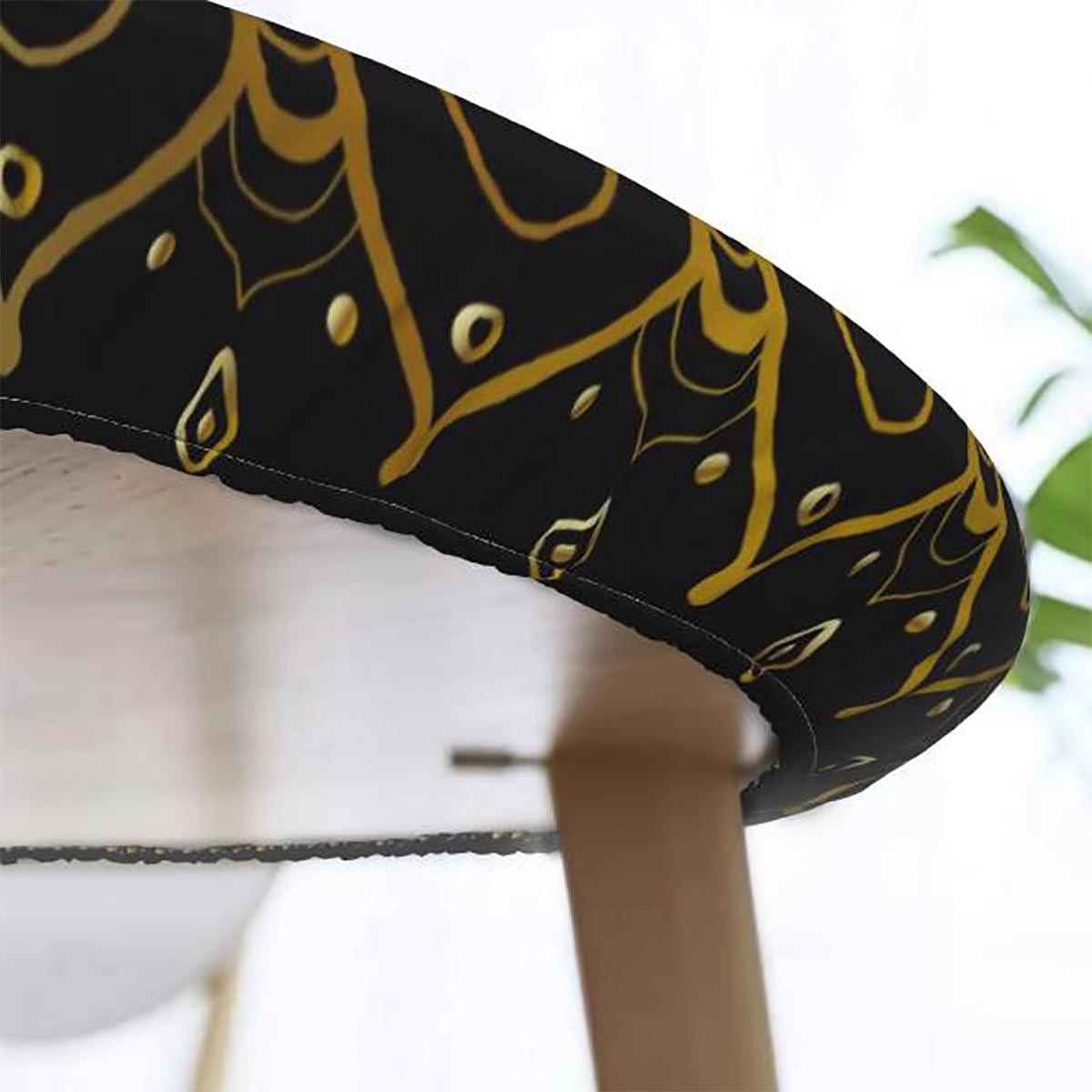 OOzie OOzie Black Red Yellow Tablecloth Overlay for Round Tables Scary Male Vampire Bloodthirsty Table Cover for Kitchen Dining Party Picnic Vampire Fits up 40\"-44\" Diameter Tables