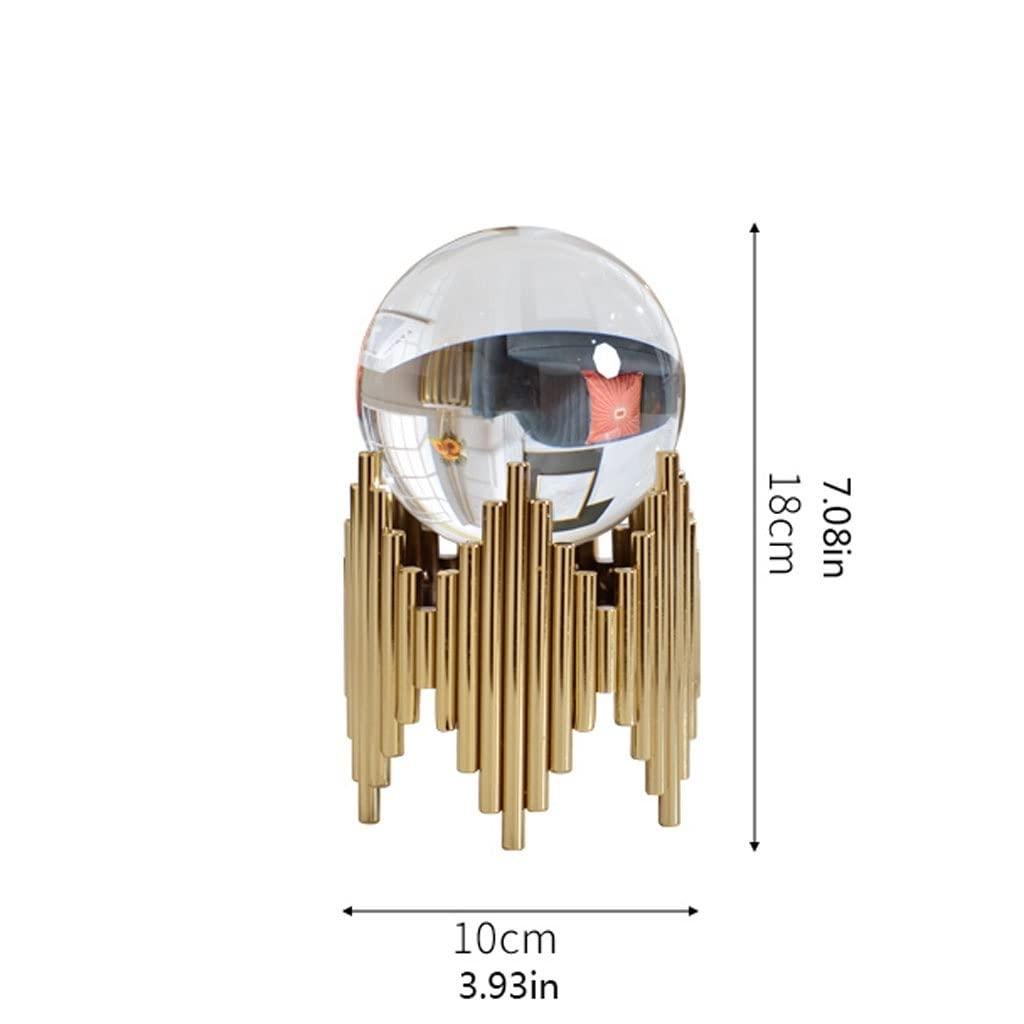 UNNS UNNS Crystal Balls Decor Transparent Crystal Ball Creative Ornaments Divination Crystal Ball with Bracket Party Performance Magic Crystal Ball Fortune Teller Ball (Color : A)