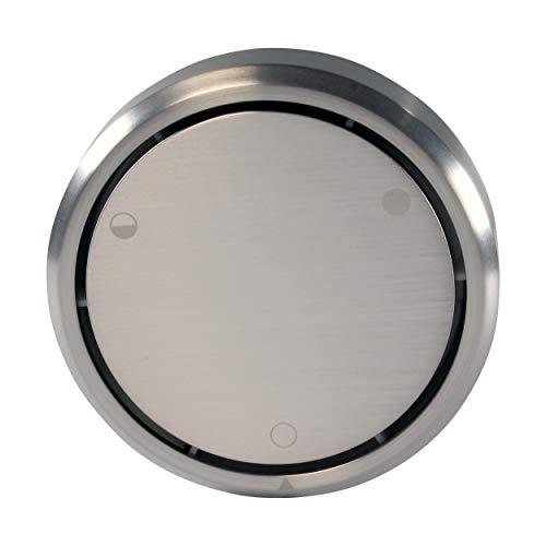 Westbrass Westbrass D493CH-07 Patented Deep Soak Round Replacement 2-Hole Bathtub Overflow Cover for Full and Over-Filled Closure, Satin Nickel