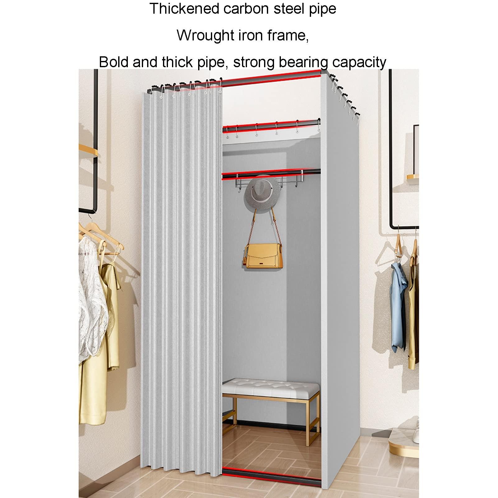 YXYECEIPENO Portable Dressing Room Changing Room Divider Room Dividers Privacy Curtains And Hooks Fitting Rooms Can Be Used In Bars, Clothing Stores, Offices, Photo Studios ( Color : O , Size : 100x85x200cm )