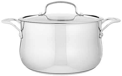 Cuisinart Cuisinart Contour Stainless 5-Quart Dutch Oven with Glass Cover, Silver