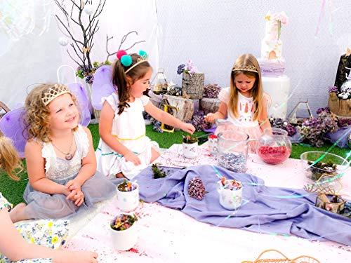 Talking Tables Talking Tables Pink Tiara Wand Set Perfect for Girls Birthday, Baby, Bridal Shower, Pretty Princess, Fairy, Butterfly Party, B, One Size