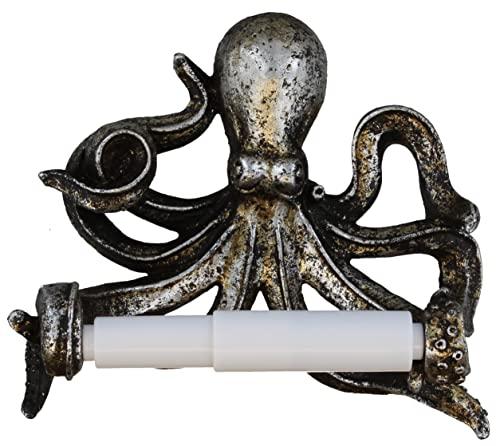 Quadow Quadow Decorative Swimming Octopus Toilet Paper Holder - Bathroom Decor
