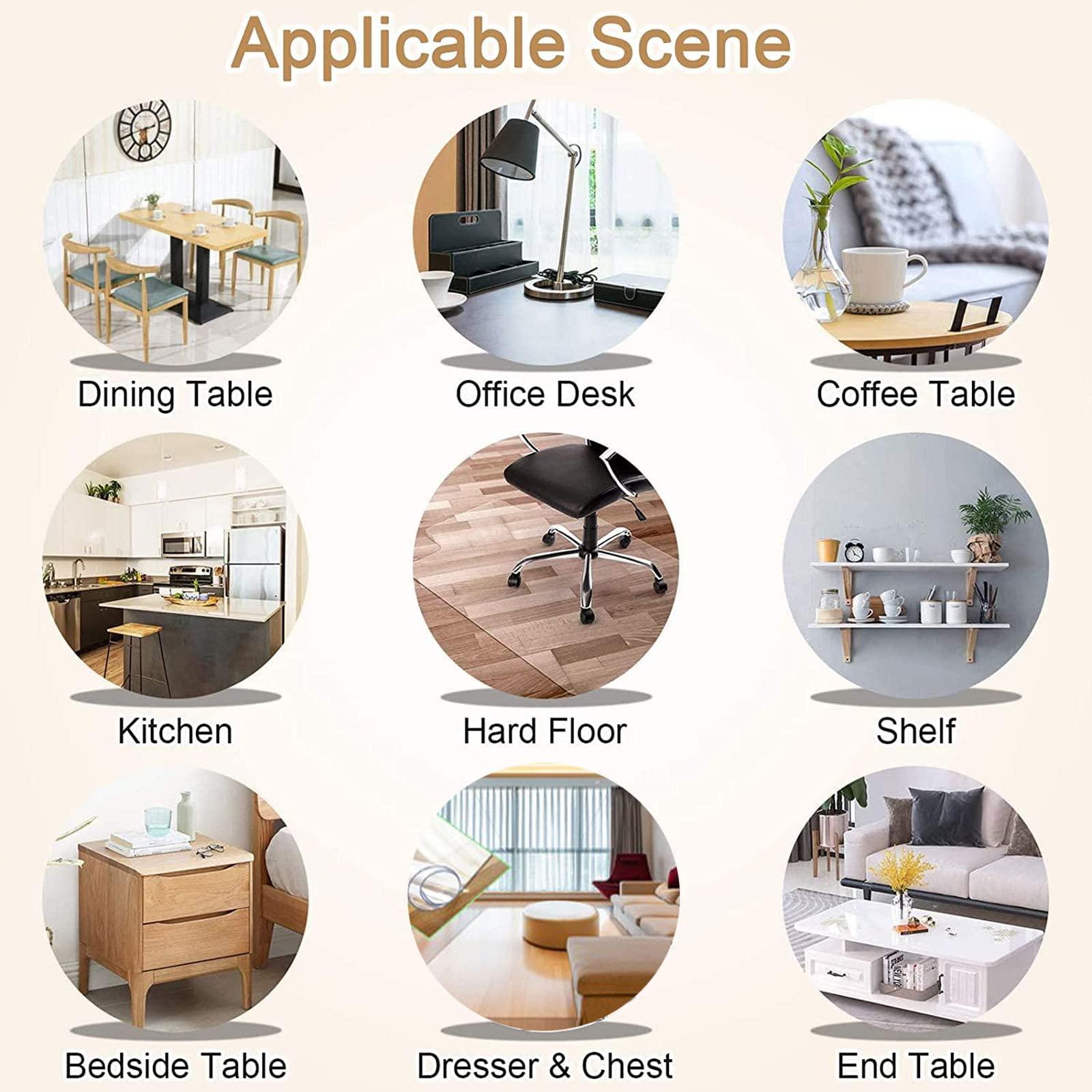 Generic Runner Rugs Clear Vinyl Plastic Floor Runner Protector Plastic Carpet ProtectorClear Chair mat for Hard Floors 2.3x7.6ft Transparent FloorTransparent 2mm/0.08in