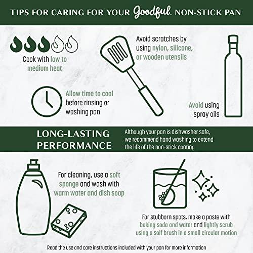 Goodful Goodful Ceramic Nonstick Pots and Pans Set, Premium Ceramic Coating Made without PFOA, PTFE or PFAS, Dishwasher Safe, 12-Piece, Turquoise