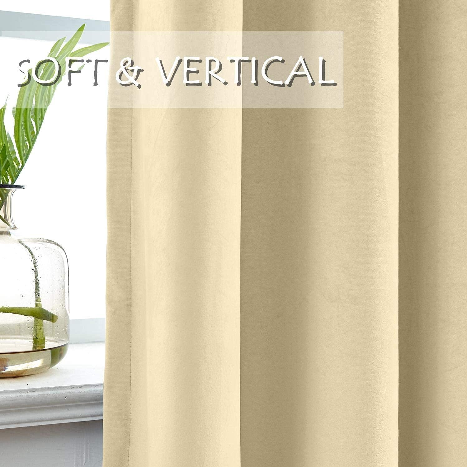 Sky Wave Double Pinch Pleated Blackout Curtains for Bedroom and Living Room with Perfect Size and Very Easy Hanging via Hooks.(Beige 84 Inch Wide by 120 Inch Long- 1 Panel.)