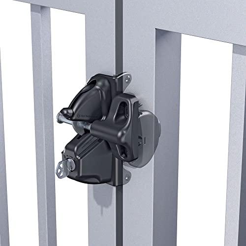 National Hardware National Hardware N346-202 LokkLatch Deluxe Gate Latch, 5-7/8\", Heavy Duty, Stainless Steel Components, Black