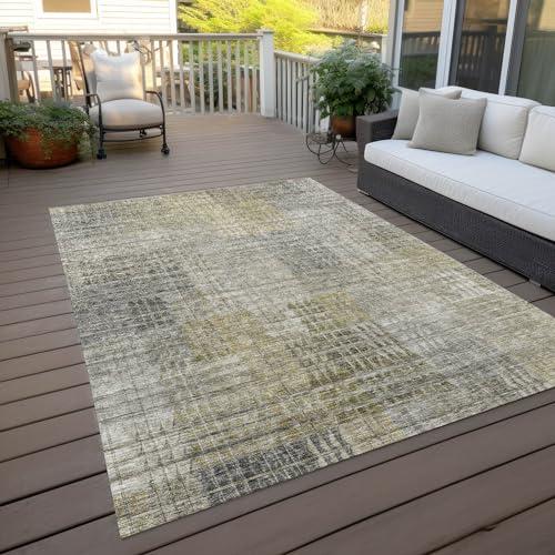 Addison Rugs Addison Rugs Chantille ACN828 Taupe 8' x 10' Indoor/Outdoor, Machine Washable, Easy Clean, Non Shedding, Bedroom, Living Room, Dining Room, Kitchen, Patio Rug