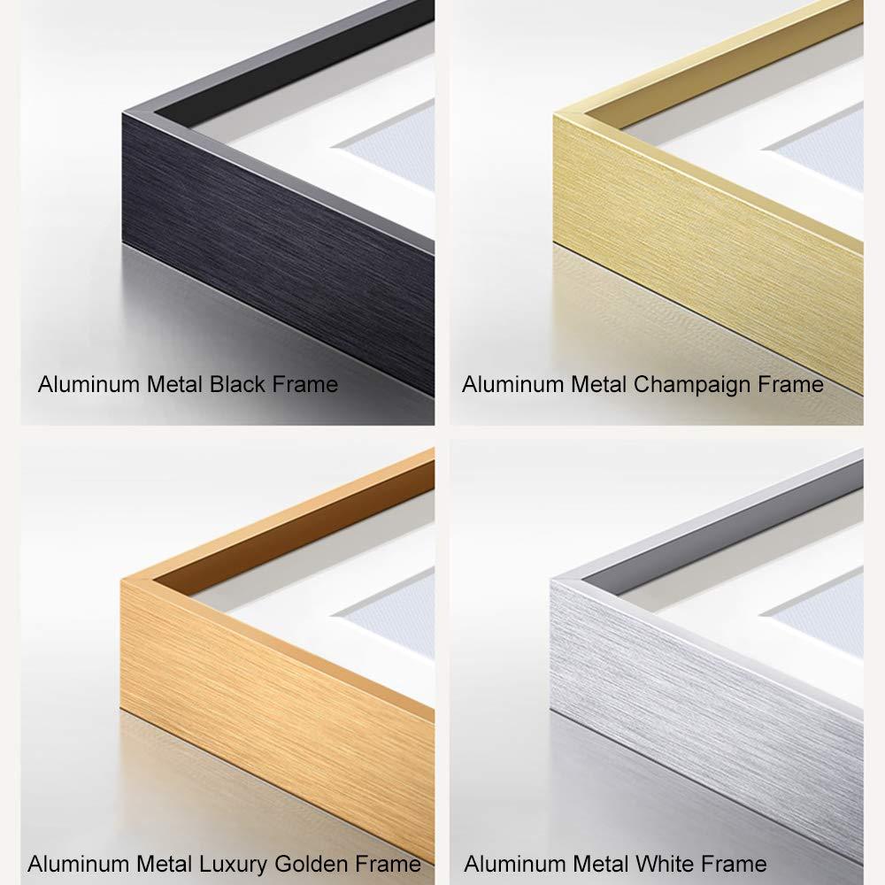 INVIN ART INVIN ART Framed Canvas Giclee Print Art Number 19 1948 by Jackson Pollock Abstract Wall Art Living Room Home Office Decorations(Aluminum Metal White Frame with Mat & Glass,20"x28")