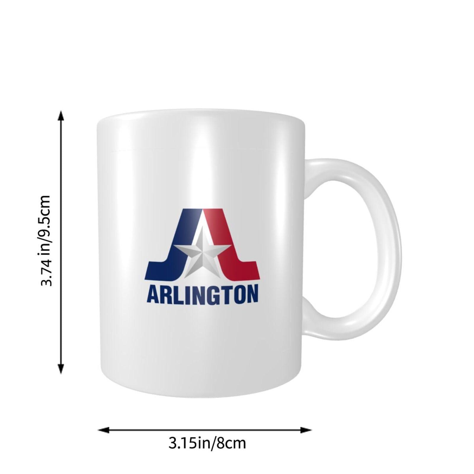 QIZYOQA QIZYOQA Flag Of Arlington, Texas Coffee Mugs 11 Oz Tea Cup Double-Sided Print Mug With Handle Cups Great Gifting Office Home Coffee Mugs