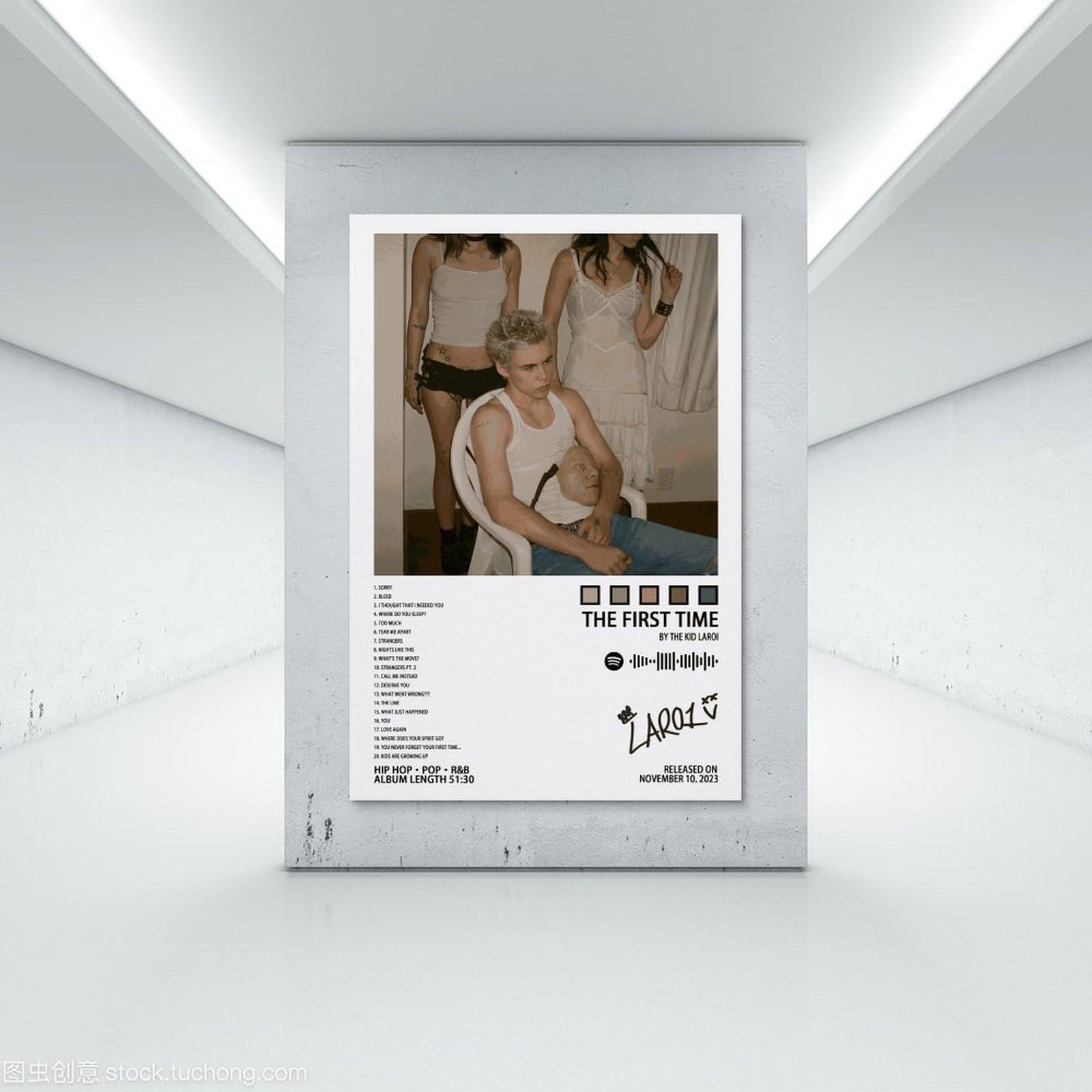 MOOOY MOOOY The Kid Laroi Poster The First Time Album Cover Canve Posters for Room Aesthetic Decorative Painting Wall Art Living Room 24x36inch(60x90cm)