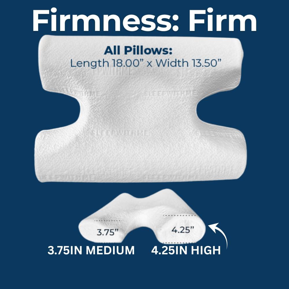 sleepwithme. sleepwithme. Pro Beauty Anti-Aging Pillow with Cooling Memory Foam Pillow for Back, Stomach, Neck - Firm Medium-High Loft