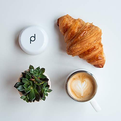 DRINKPOD DrinkPod Stainless Steel Vacuum Insulated Leak-Proof Drinkpod Capsule Flask 6 Hours Hot 24 Hours Cold, Satin, 0.28 Litre