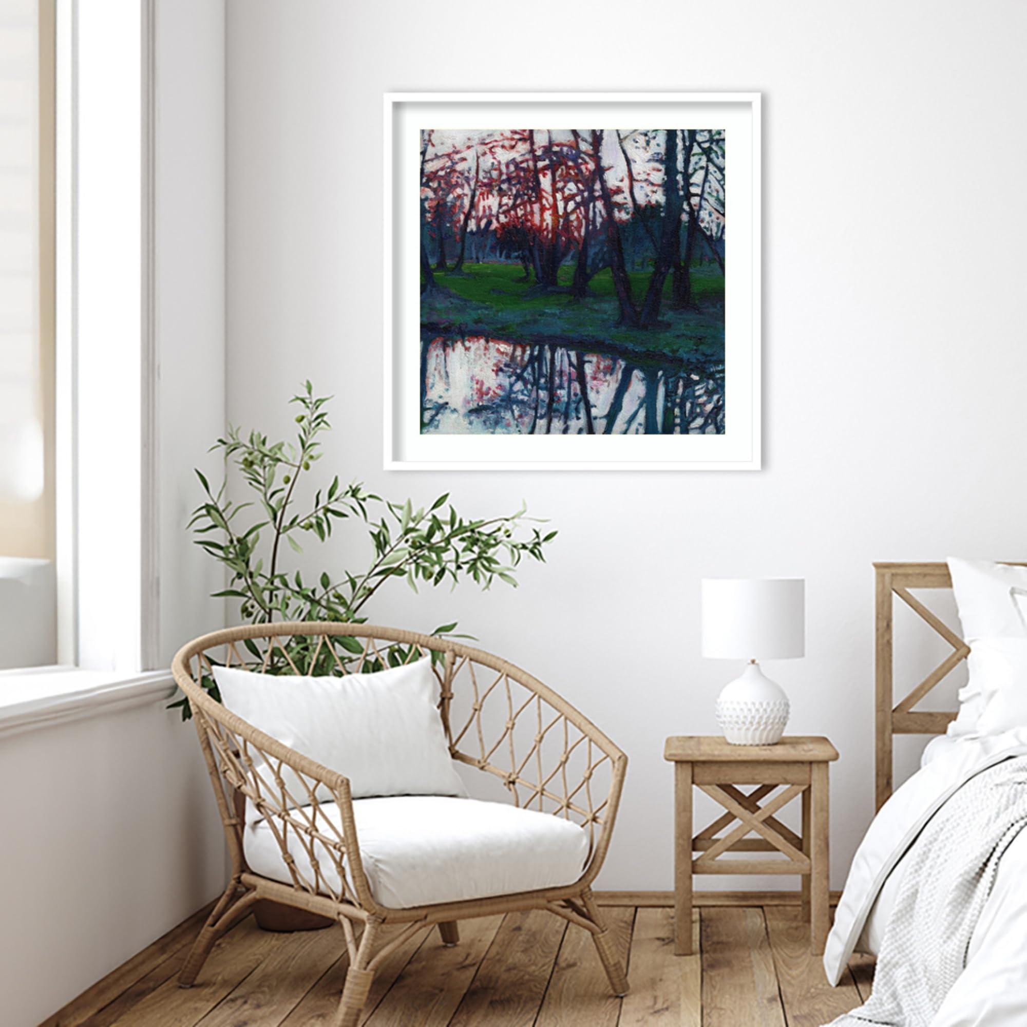 SOPIYRIO SOPIYRIO Abstract Giraffe Stained Glass Window Film Colourful Tree Interesting Animal Privacy Window Film Non-Adhesive Glass Film Decorative Static Cling Film for Home Office 31.5Wx55.1L inch