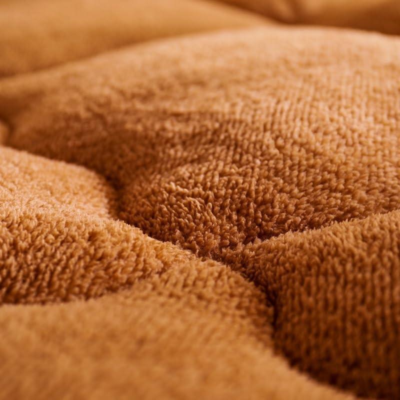 XHHBS XHHBS Japanese Floor Mattress Foldable & Portable Futon Mattress Roll Up Mattress Sleeping Mattress Tatami Mat Floor Lounger Guest Bed Camping Mattress (Color : Brown, Size : 100 * 200cm)