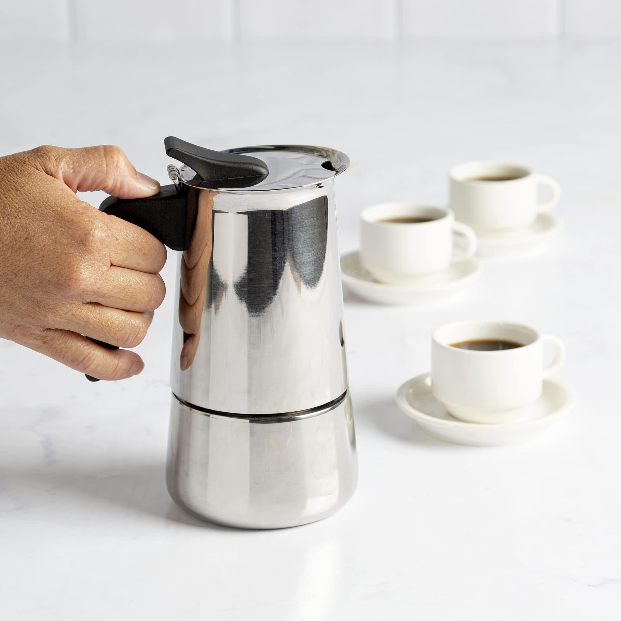 Primula Primula Premium Stainless Steel Stovetop Espresso and Coffee Maker, 6-Cup