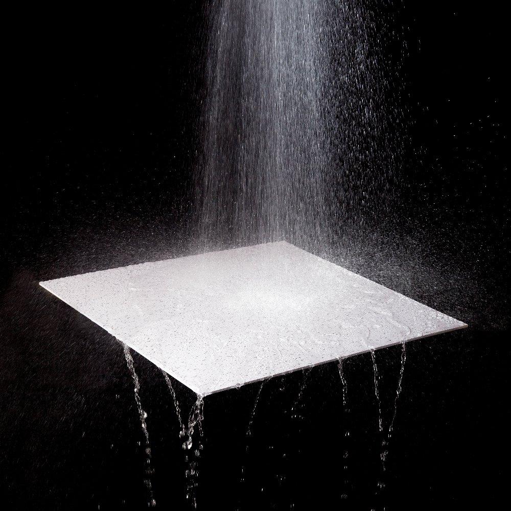 Genesis Genesis 2ft x 2ft White Drifts Ceiling Tiles - Easy Drop-In Installation Waterproof, Washable and Fire-rated - High-Grade PVC to Prevent Breakage (One Tile)