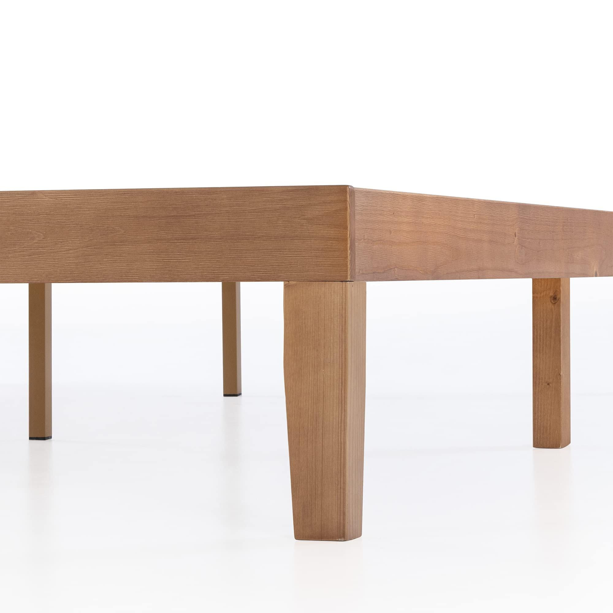 Mellow Mellow Naturalista Classic - 12 Inch Solid Wood Platform Bed with Wooden Slats, No Box Spring Needed, Easy Assembly, Full, Natural Pine