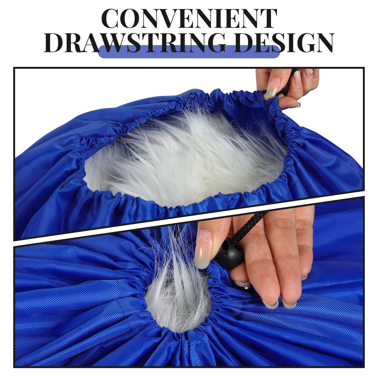 Woanger Woanger 12 Pack Extra Large Laundry Bag Bulk 28 x 45 Inch Washable Travel Laundry Bag with Drawstring Fit Hamper Basket heavy duty Laundry Bags for college, dorm Home Camping(Blue)