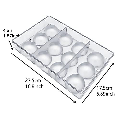Goldbaking Goldbaking Ball Chocolate Mold Ball Polycarbonate Mould Chocolate Mold Hot Chocolate Bomb (Middle 2inch)