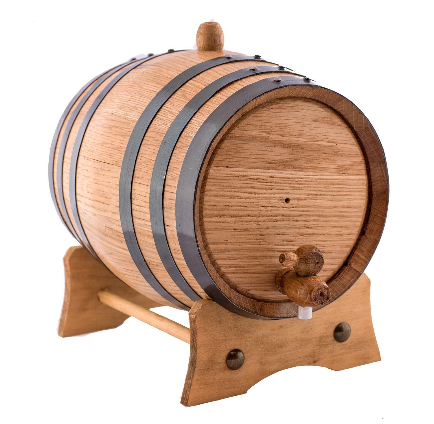Sofia's Findings Sofia's Findings 2 Liters American Oak Aging Whiskey Barrel | Age Your own Tequila, Whiskey, Rum, Bourbon, Wine - 2 Liter or .53 Gallons