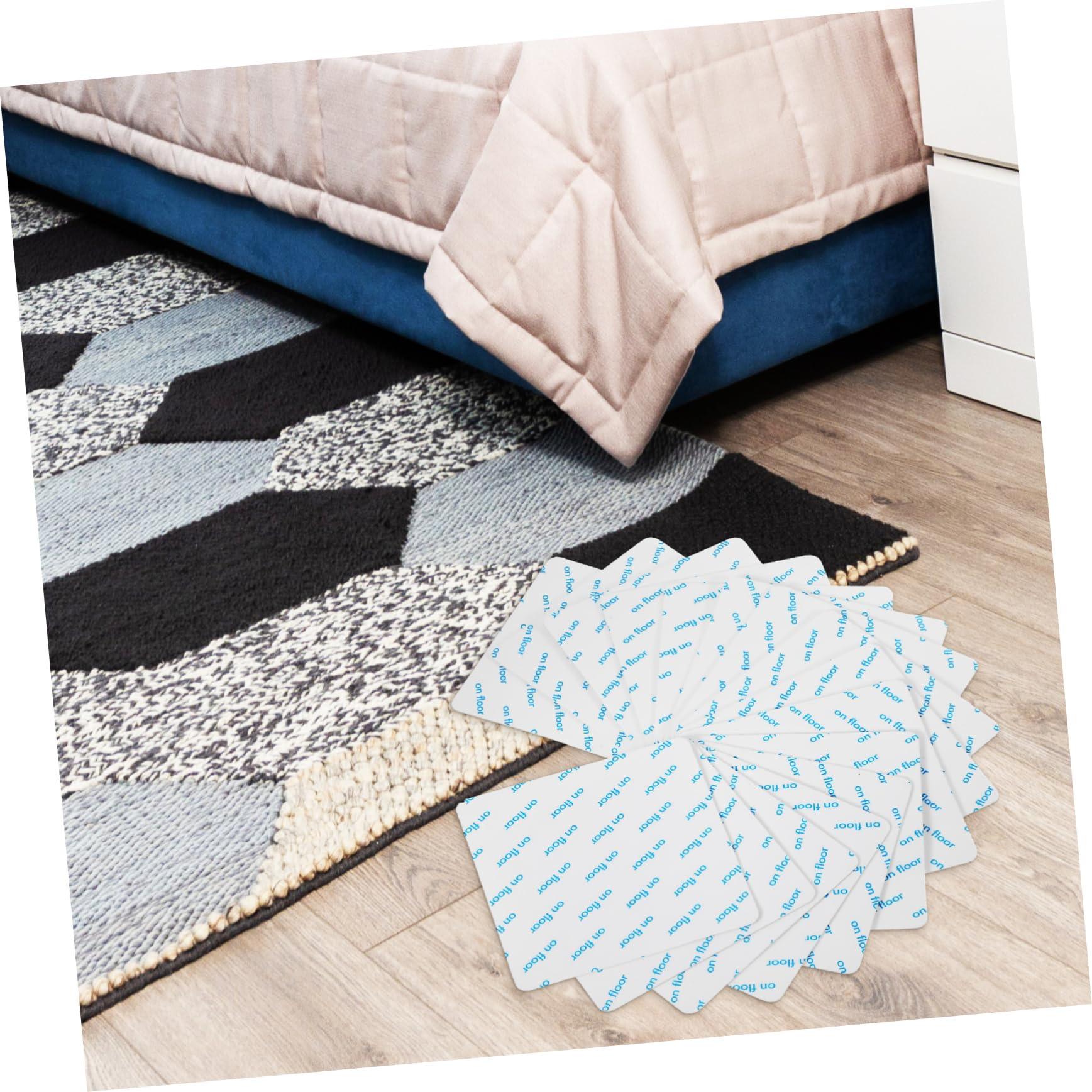 PRETYZOOM PRETYZOOM 16pcs Carpet Grippers Non Slip Rug Stickers Carpet Fixing Stickers for Area Rugs Prevent Curling and Shifting on Hardwood Floors