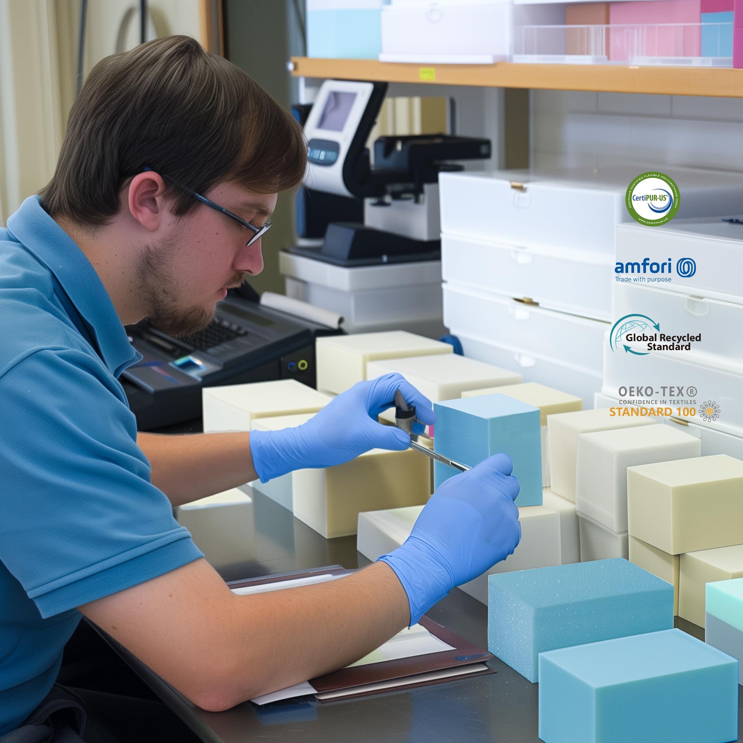 SUBRTEX Subrtex Mattress Topper, Memory Foam Mattress Topper, Gel-Infused Memory Foam Topper for Side Stomach Sleepers, Breathable Bed Toppers (4 Inch, King)