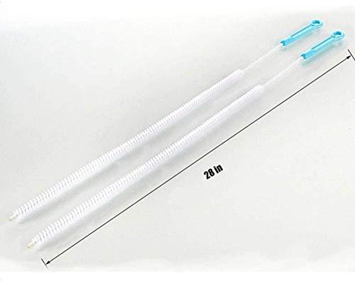 wcly Jumper Joo Drain Snake Brush,Drain Brush for a Sink Drain, 28 inch (71cm), Sink Drain Brush Drain Clog Cleaning Brush,2pcs