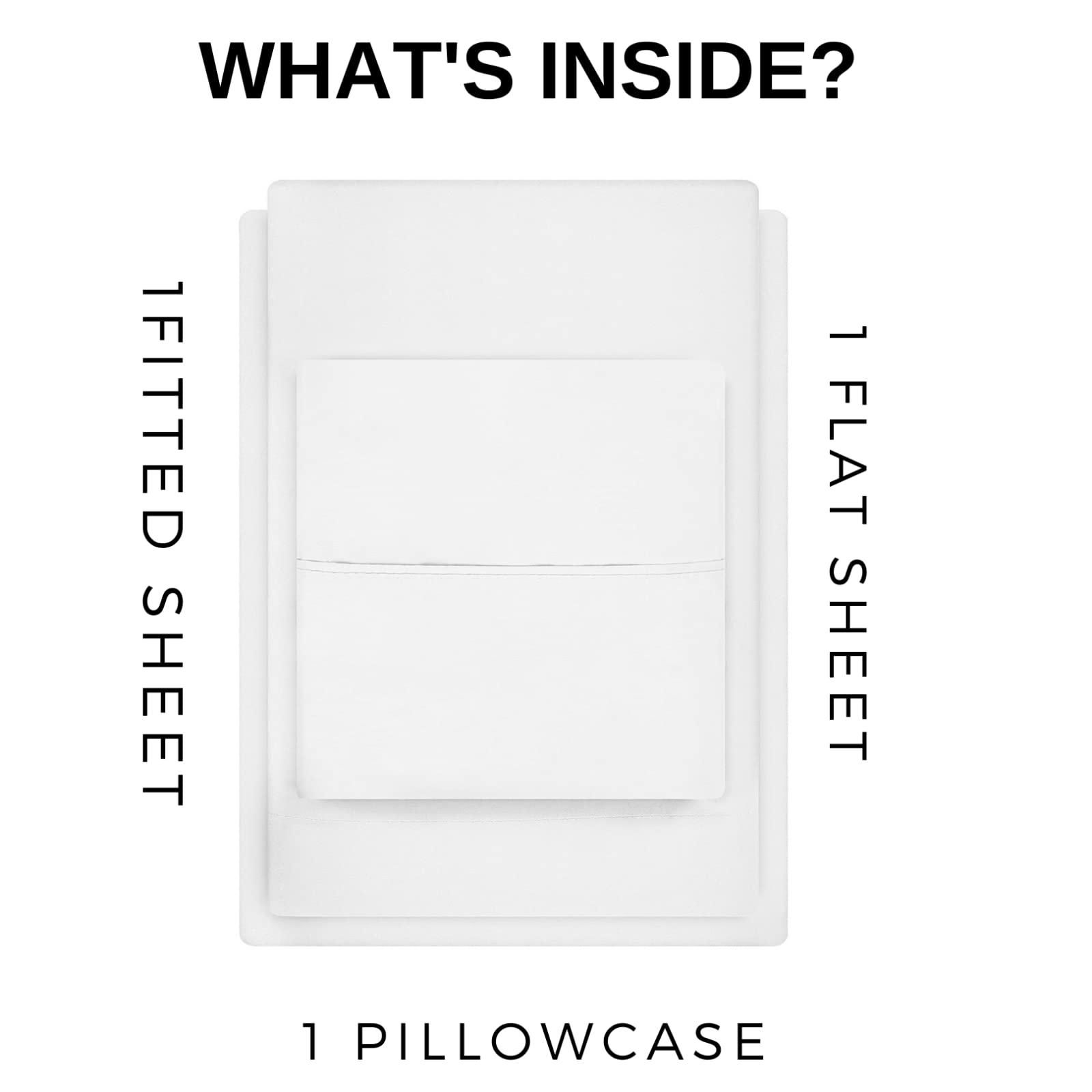 zcsm Butterfly Sheets Twin XL Sheet Sets - Purple Butterflies Bed Sheets, Soft Microfiber & Deep Pocket & Wrinkle Free Bedding Sheets & Pillowcases, 3 Piece ( 1 Fitted Sheet, 1 Flat Sheet, 1 Pillow Case )