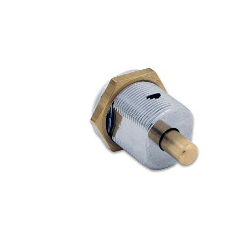 FJM Security Products FJM Security 2610B-KD Tubular Push Lock with Chrome Finish, Keyed Different