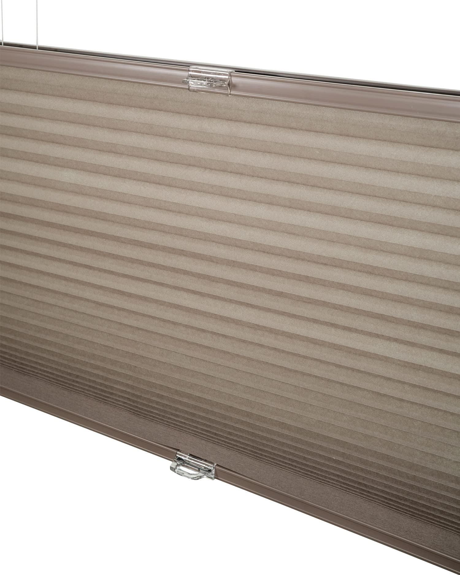 CHICOLOGY CHICOLOGY Cellular Shades, Top Down Bottom Up Shades, Blinds for Windows, Window Shades for Home, Door Blinds, Window Coverings, Cellular Blinds,Barnwood - Light Filtering, 26" W x 72" H