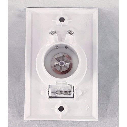 Replacement Pokin (2) Central Vacuum White Inlet Valves for Beam Central Vac - White Round Door