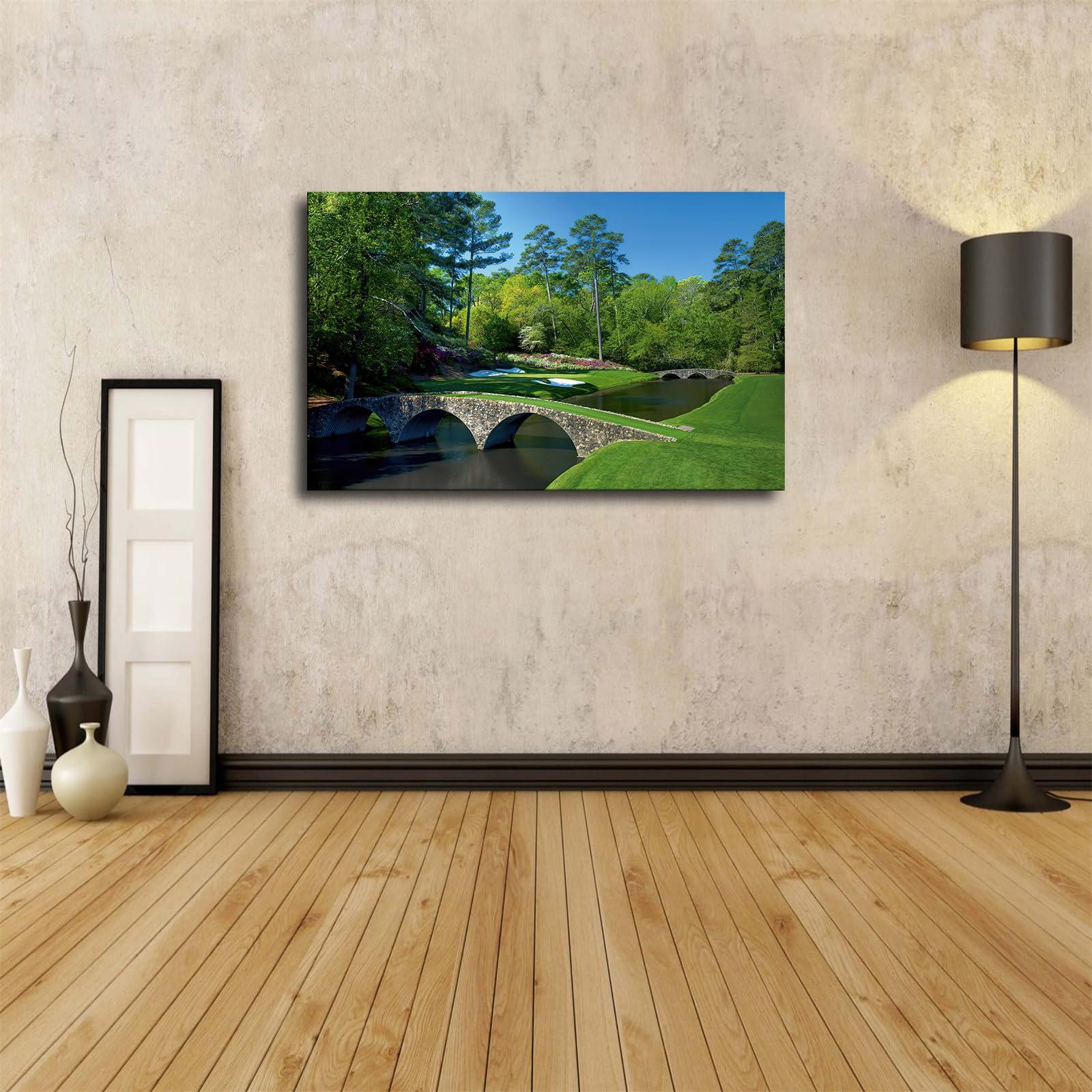 goodho Augusta National Golf Club Poster Picture HD Printing Modern Home Bedroom Wall Art Kitchen Office Decoration (Unframed,2030inch)