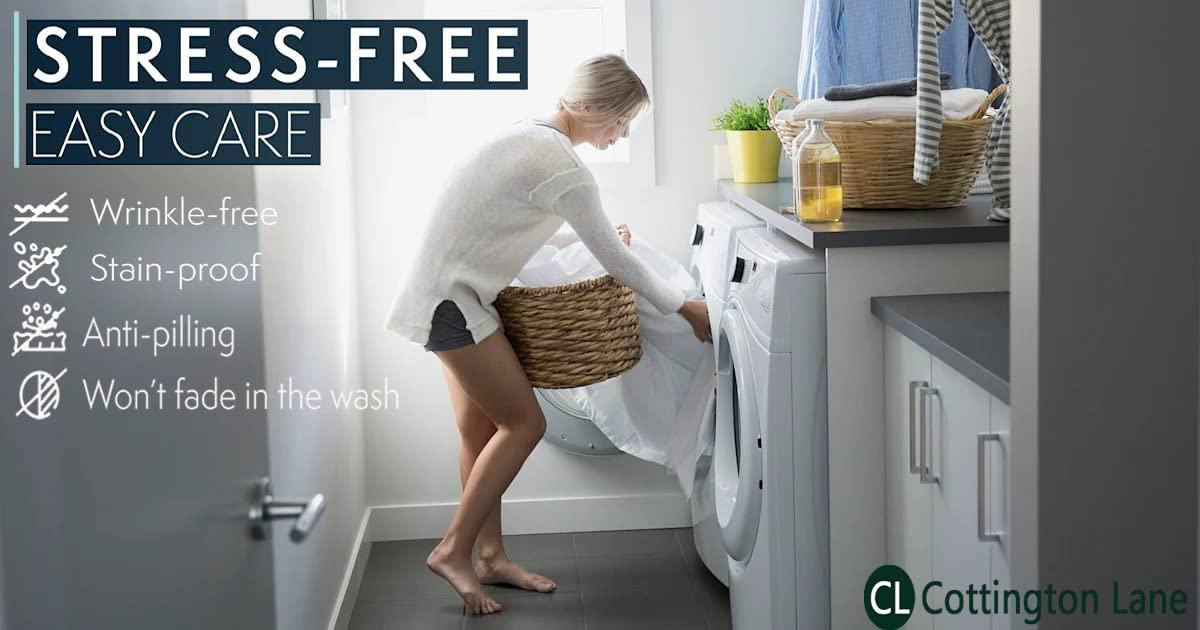 Cottington Lane Pleated Bed Skirt with Split Corners for Daybeds - Three Side Coverage - Made with Brushed Microfiber - Navy Blue Daybed Dust Ruffle Split Corners - Full 21 Inches Drop Daybed Skirt(Full/21\" Drop)