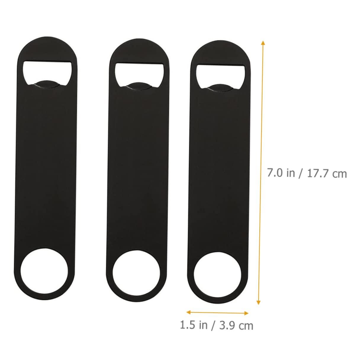CIYODO CIYODO 5pcs Bottle Opener Beer Can Opener Black Portable Bottle Opener Stainless Steel Manual Beer Opener