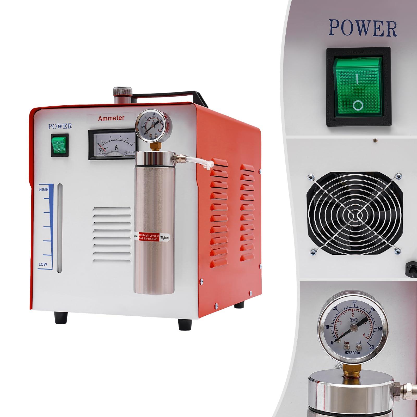 WaShaRoom Flame Generator,Flame Polishing Machine,Welder,Polishing Machine,Portable Acrylic Polisher,200W,0.12Mpa,304 Stainless Steel Red Cleaning Machine Electrolytic Polishing Machine,for Silver,Platinum