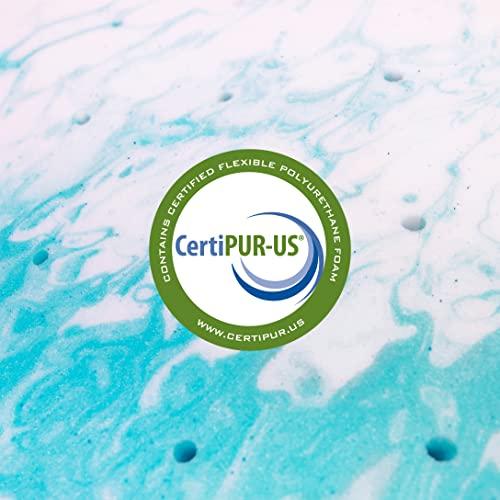 BioPEDIC BioPEDIC 2-Inch King Size Mattress Topper, iCOOL Tech and Gel Swirl Medium Plush Memory Foam Mattress Topper, CertiPUR-US Certified, White, King Size (80\" L x 76\" W x 2\" H)