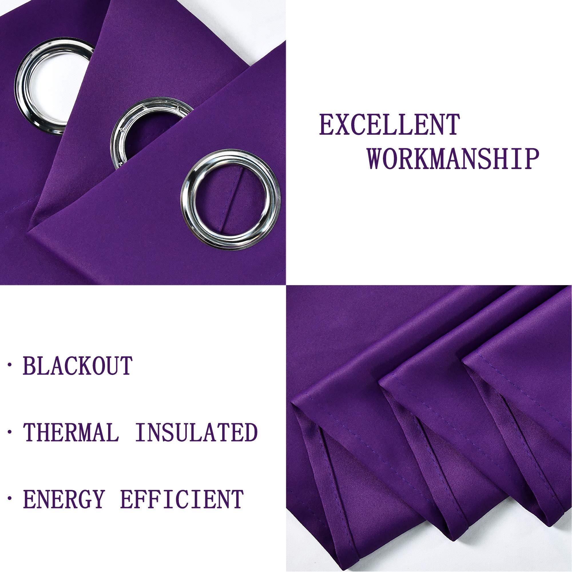 Sky Wave Sky Wave Grommet Top Blackout Curtain Valance - Window Treatment for Living Room, Kitchen. (Coffee 42 Inch Wide by 20 Inch Long- 1panel)