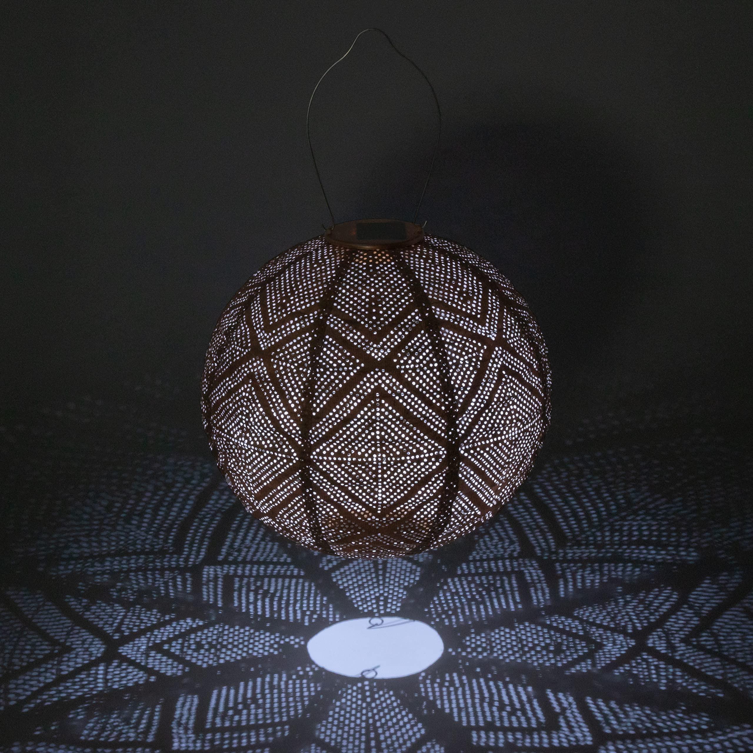 Allsop Allsop Soji Stella Market - 12\" Handmade LED Outdoor Solar Lantern - Copper