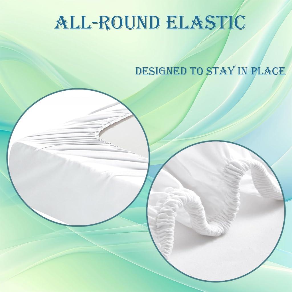 Zhrylliq Zhrylliq Japanese Crane Sheets Twin Size, Cherry Blossom Bed Sheets & Bedroom Decor, Asian Bedding Set 3 Piece - 16 Inch Deep Pocket Fitted Sheet,1 Flat Sheet, 1 Pillow Case, Microfiber