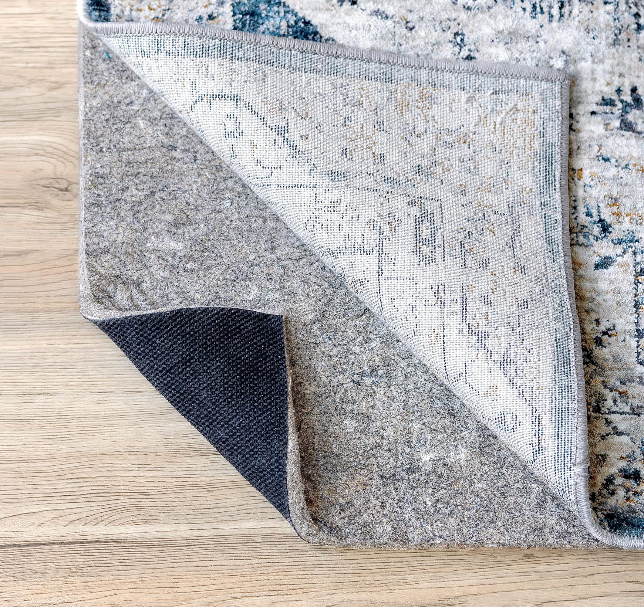 RUGPADUSA RUGPADUSA - Dual Surface - 7\'x10\' - 3/8\" Thick - Felt + Rubber - Enhanced Non-Slip Rug Pad - Adds Comfort and Protection - for Hard Surface Floors